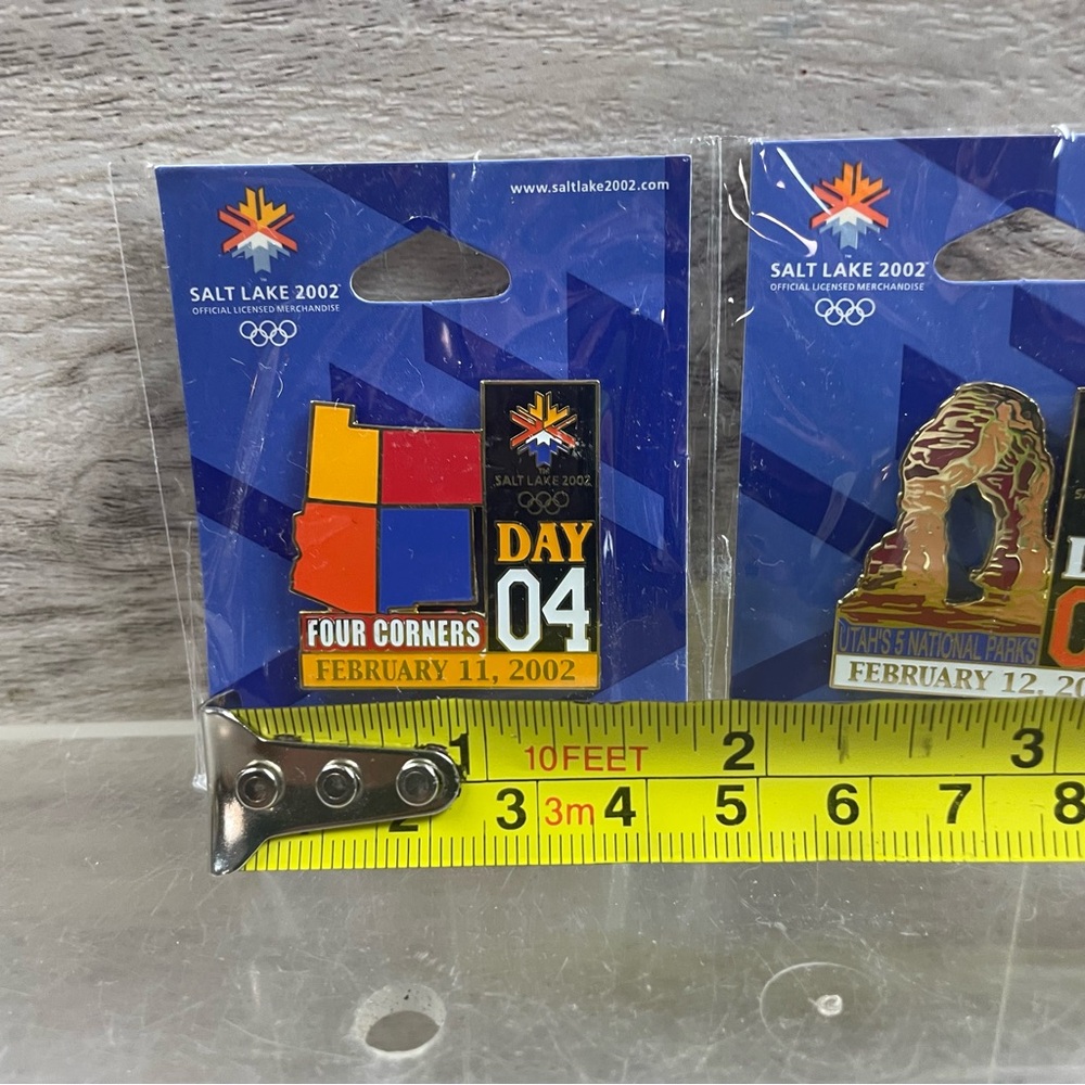2002 Salt Lake Winter Olympics Aminco Pin Lot Of 2 DAY 4 Corners & 5 Utah Parks - Picture 5 of 6